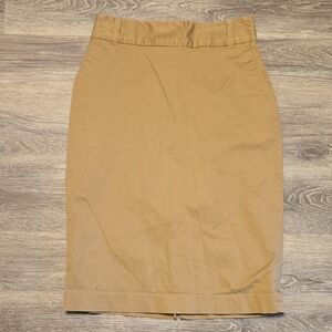 Banana Republic Khaki Pencil Skirt Size 8